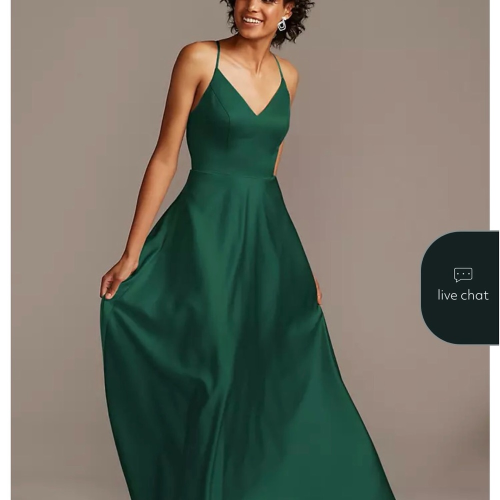 David's Bridal Juniper Bridesmaid Dress